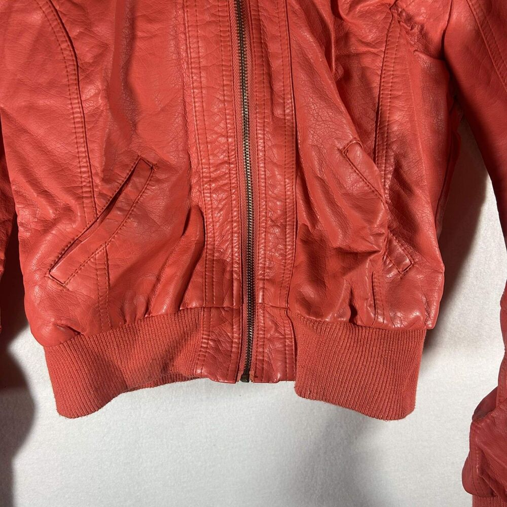 Charlotte Russe Coat Rustic Orange Jacket Lined Women Large Peacoat - Picture 4 of 15